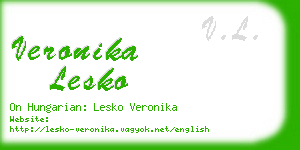veronika lesko business card